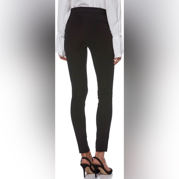 PAIGE Tereza Velvet Side Stripe Slim Pants - Picture 3 of 8